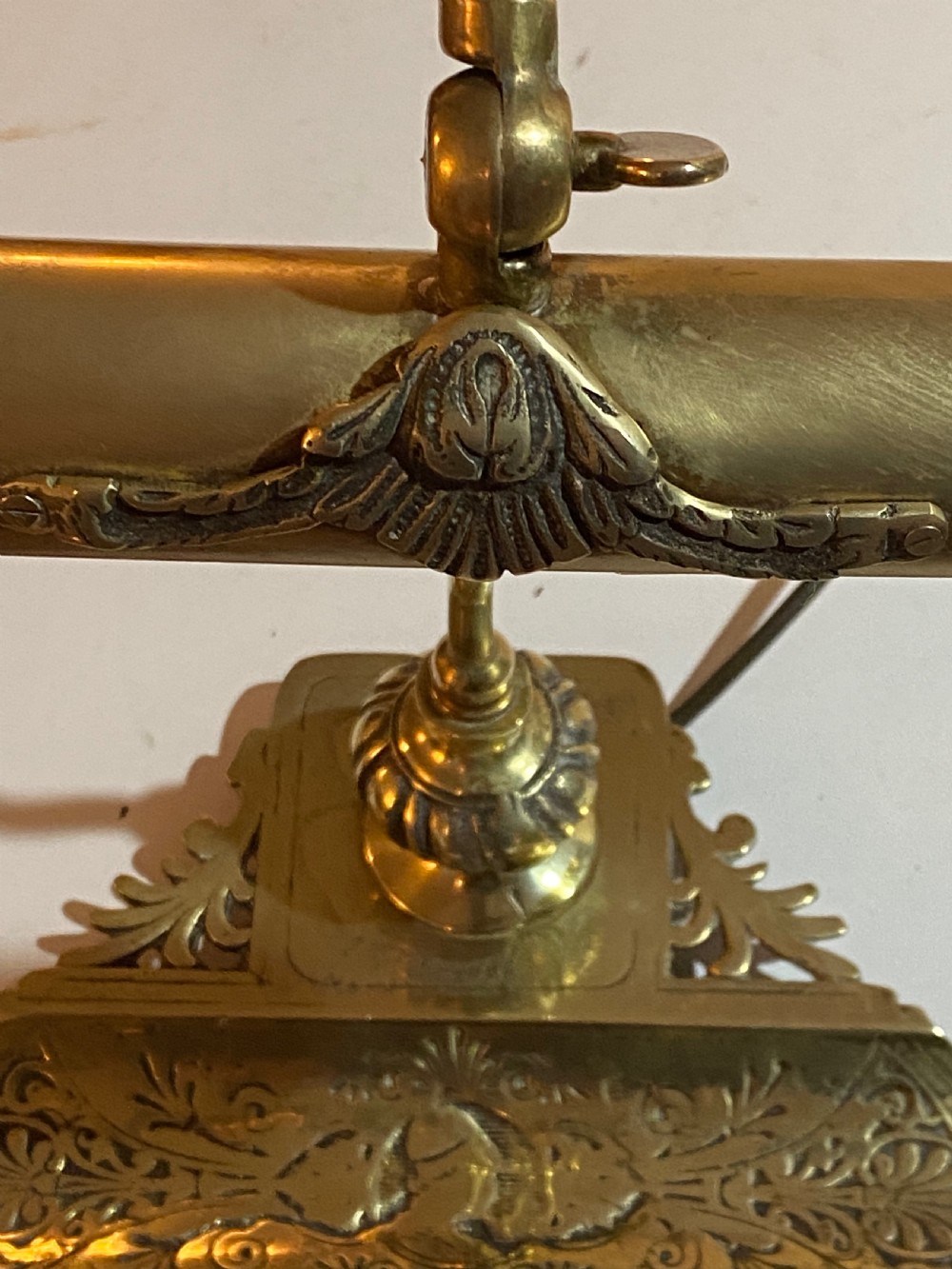 Bankers Brass Desk Lamp View II