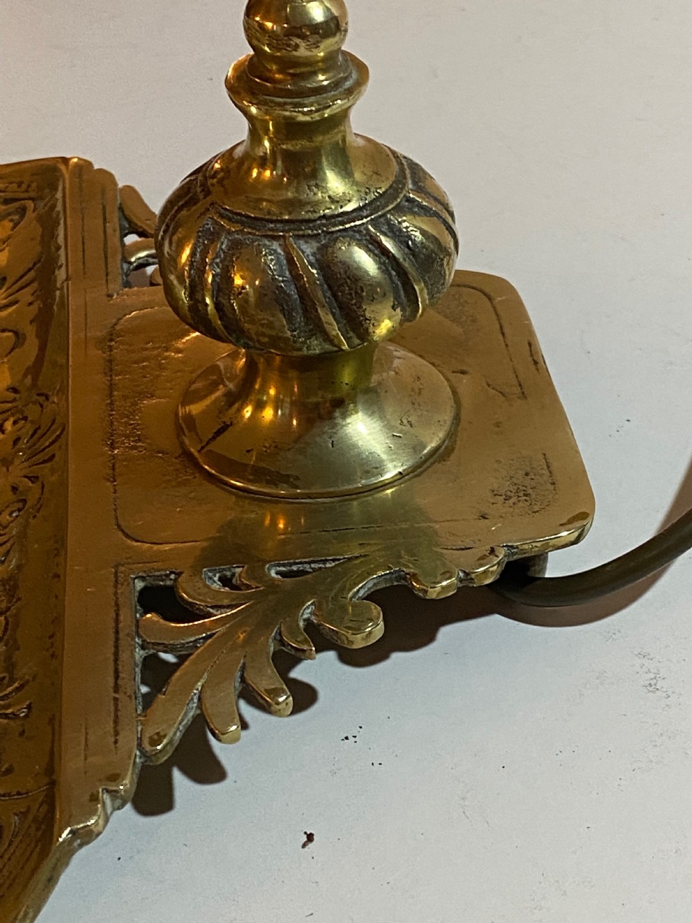 Bankers Brass Desk Lamp View III