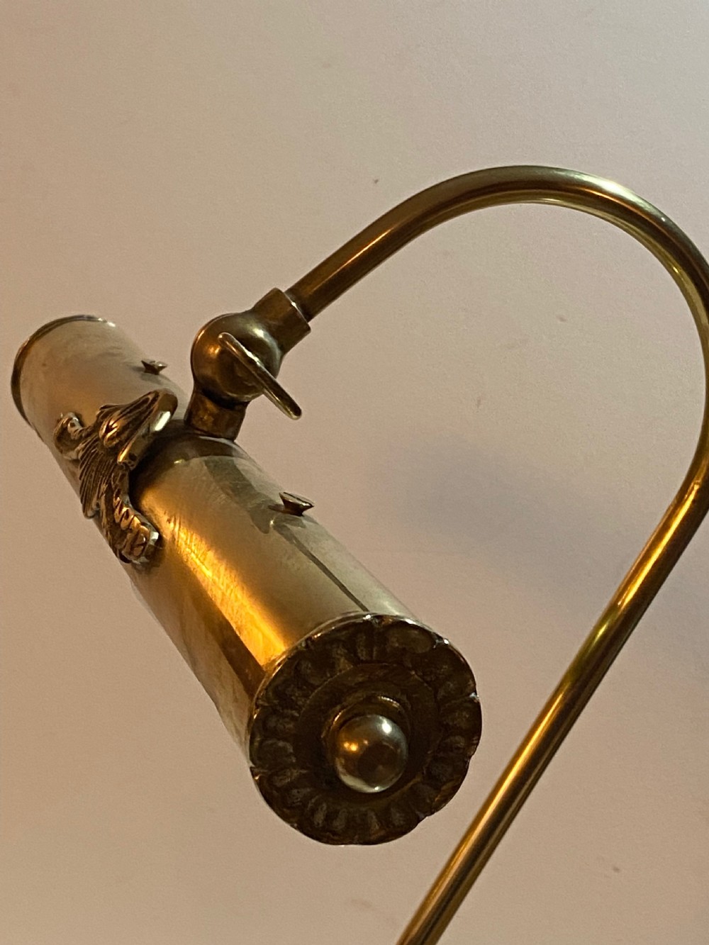Bankers Brass Desk Lamp View IV