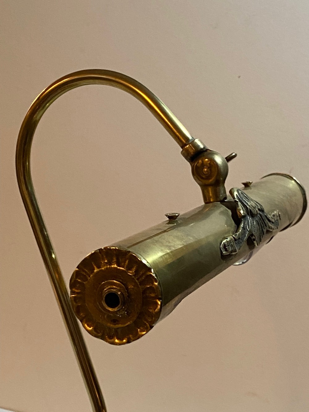 Bankers Brass Desk Lamp View V