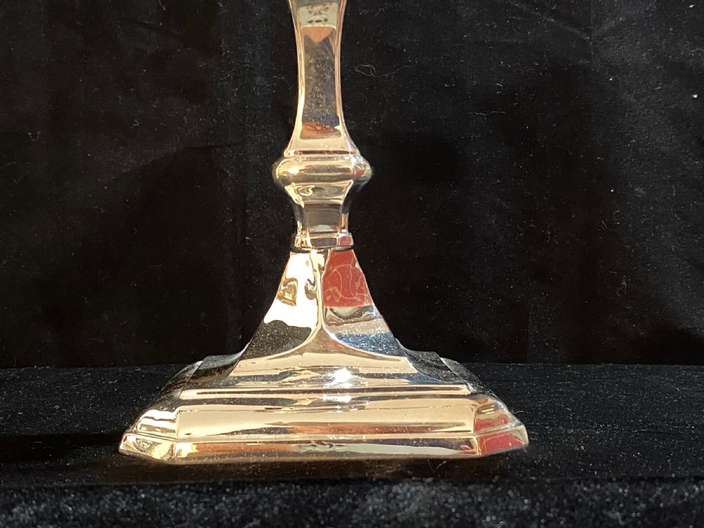  Mappin and Webb Pair of Silver Candelabra  View IV