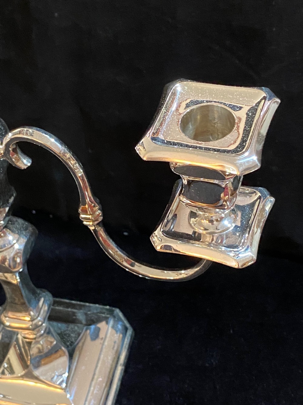  Mappin and Webb Pair of Silver Candelabra  View VI