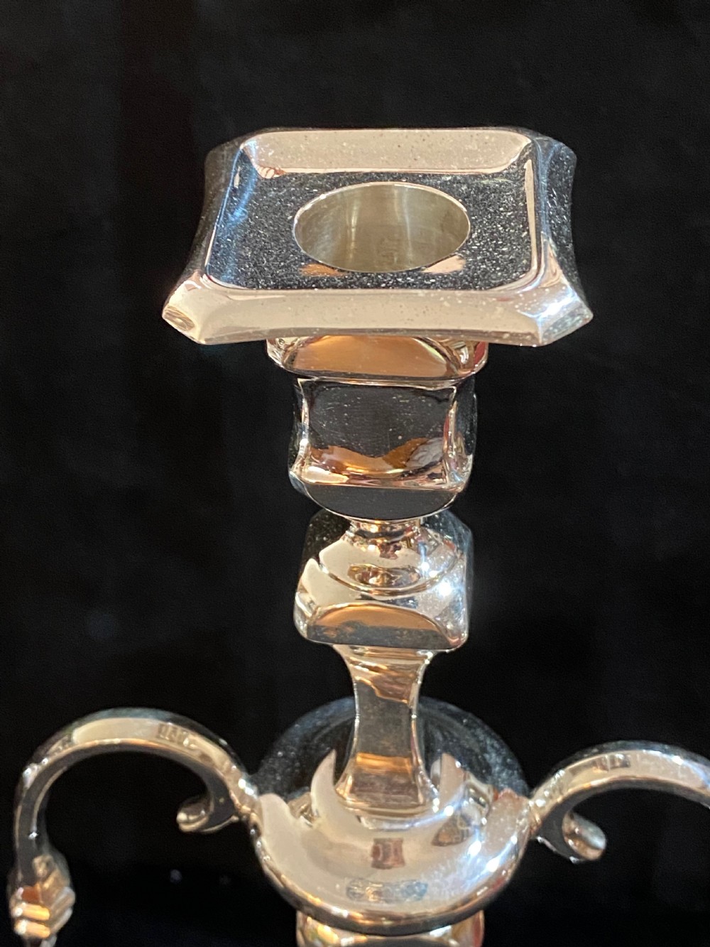  Mappin and Webb Pair of Silver Candelabra  View VII