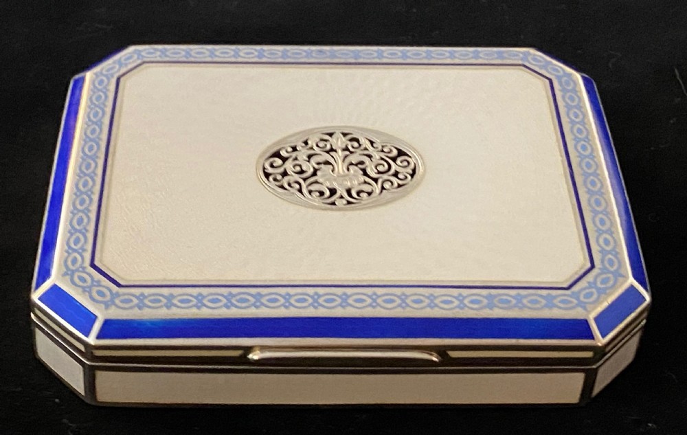 Austro Hungarian Guilloche Enamel and Silver Box  View IV