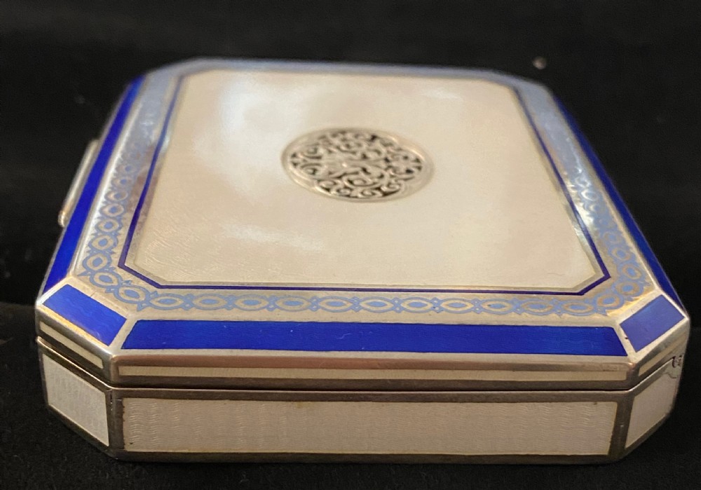 Austro Hungarian Guilloche Enamel and Silver Box  View VII