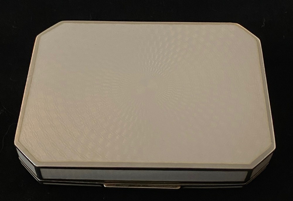 Austro Hungarian Guilloche Enamel and Silver Box  View VIII