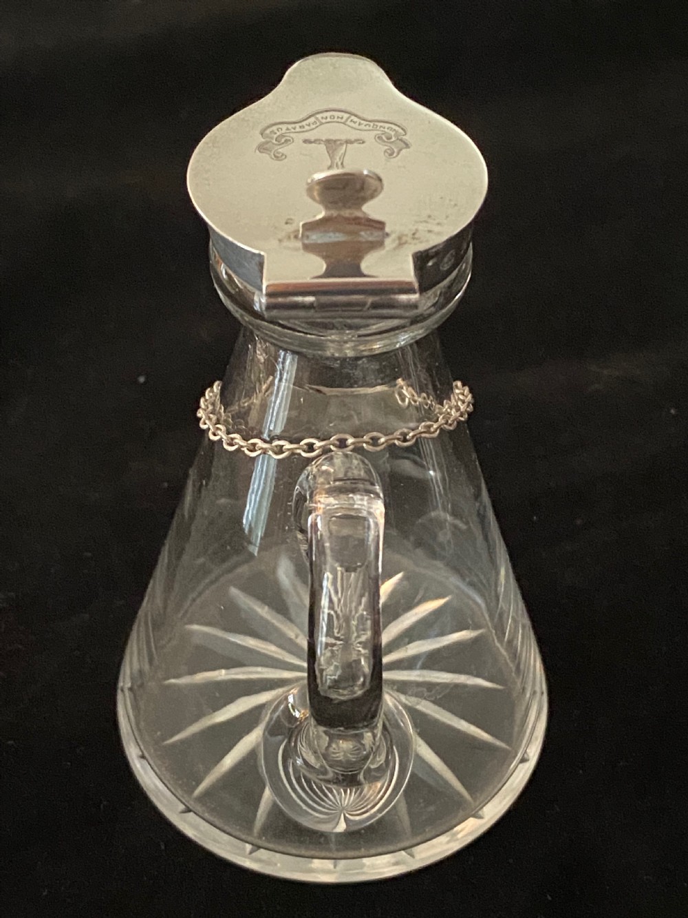 Pair of Whisky Noggins with Silver Collars and Lids View V