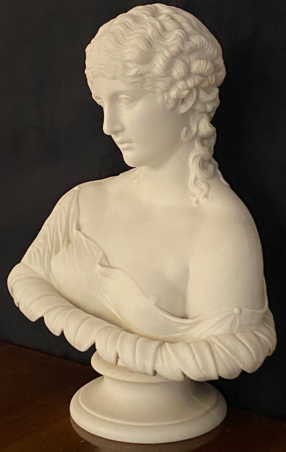 Copeland Parian Bust of Clytie the Water Nymph