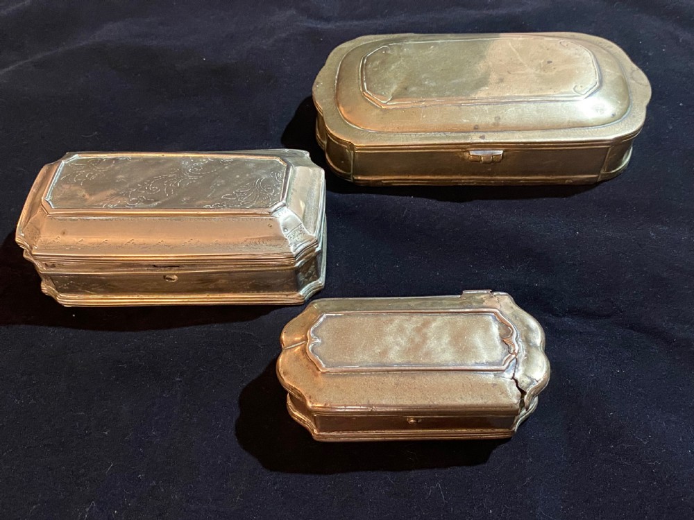 17th Century Tobacco Boxes, Set of Three View II