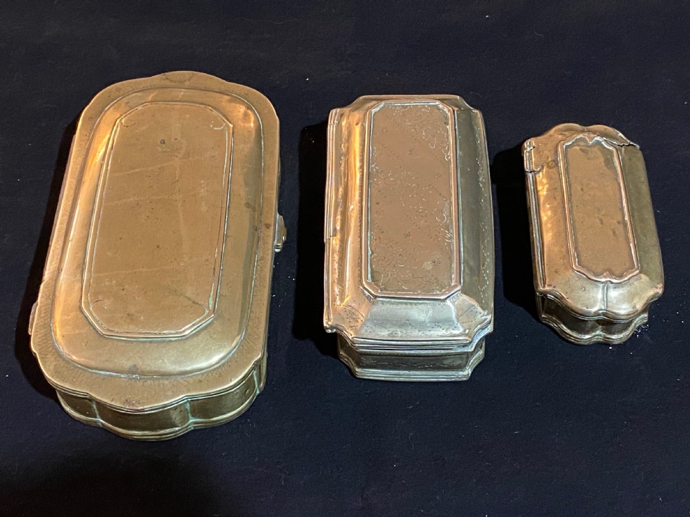 17th Century Tobacco Boxes, Set of Three View XV