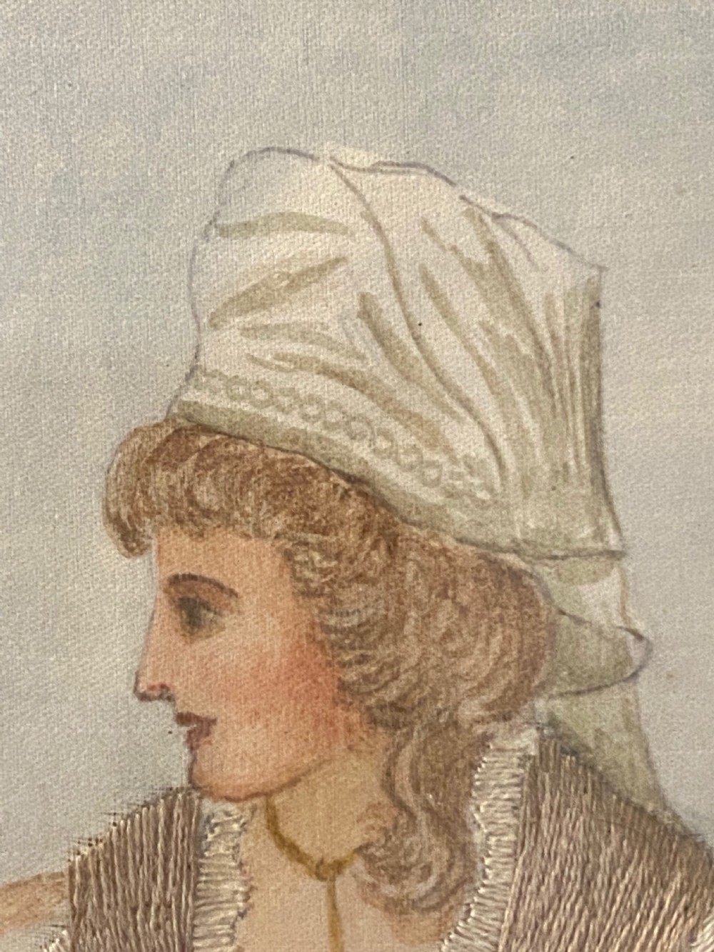 Regency Silk Embroidery Picture View V