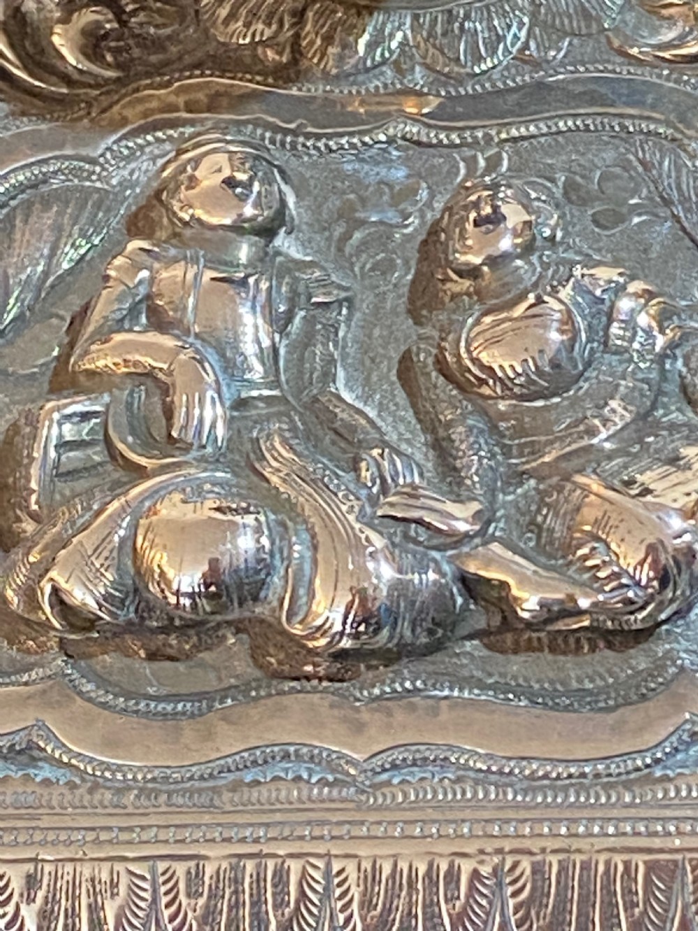 Burmese Silver Blotter View III
