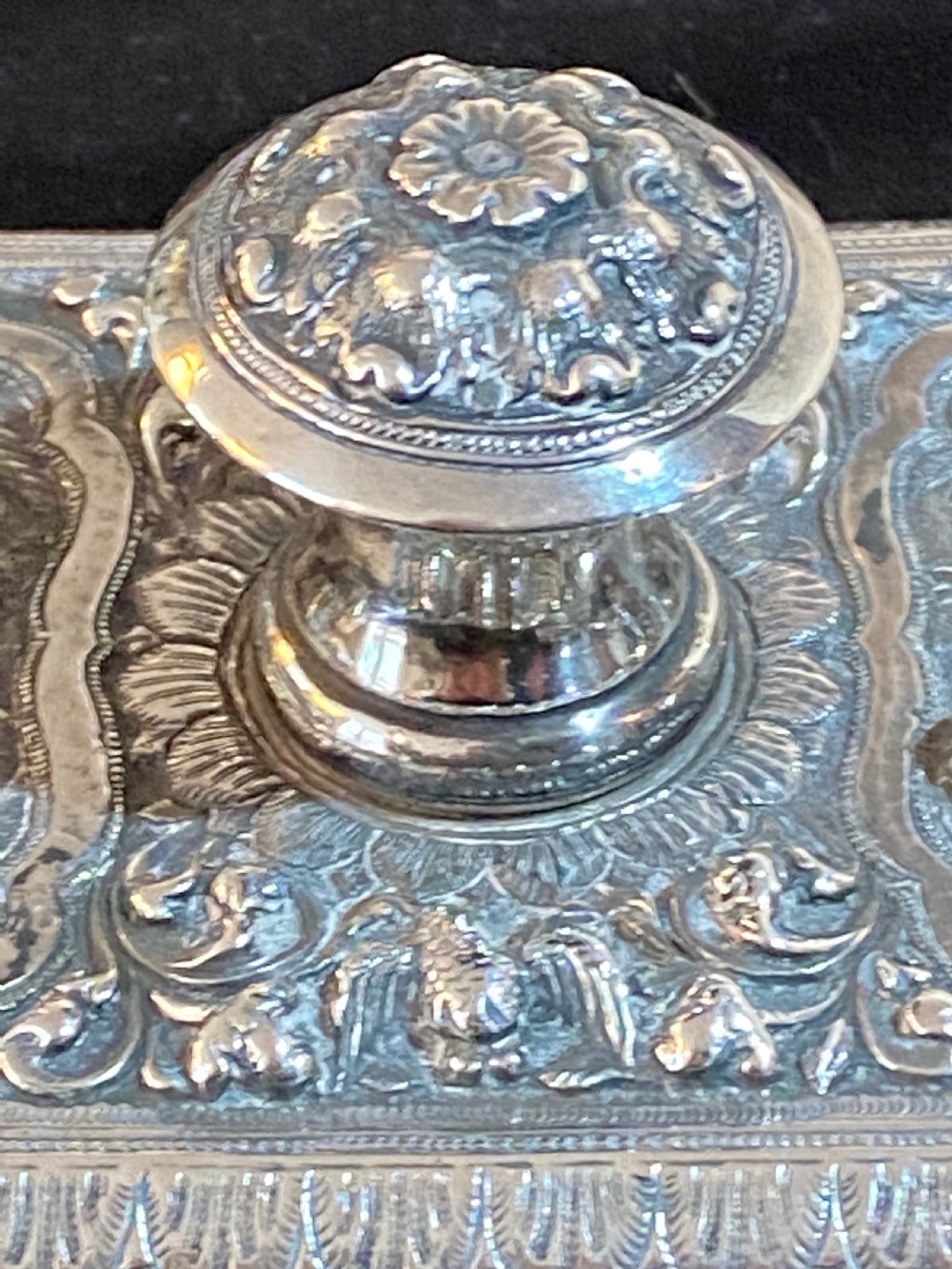 Burmese Silver Blotter View V
