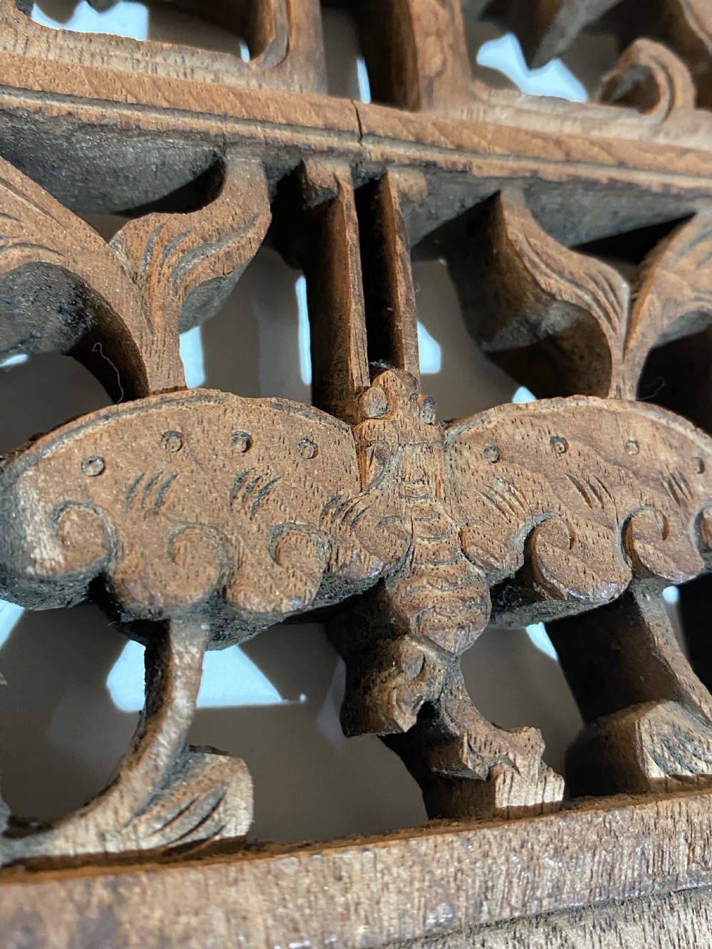 Chinese Carved Softwood Panels 19th Century View VI
