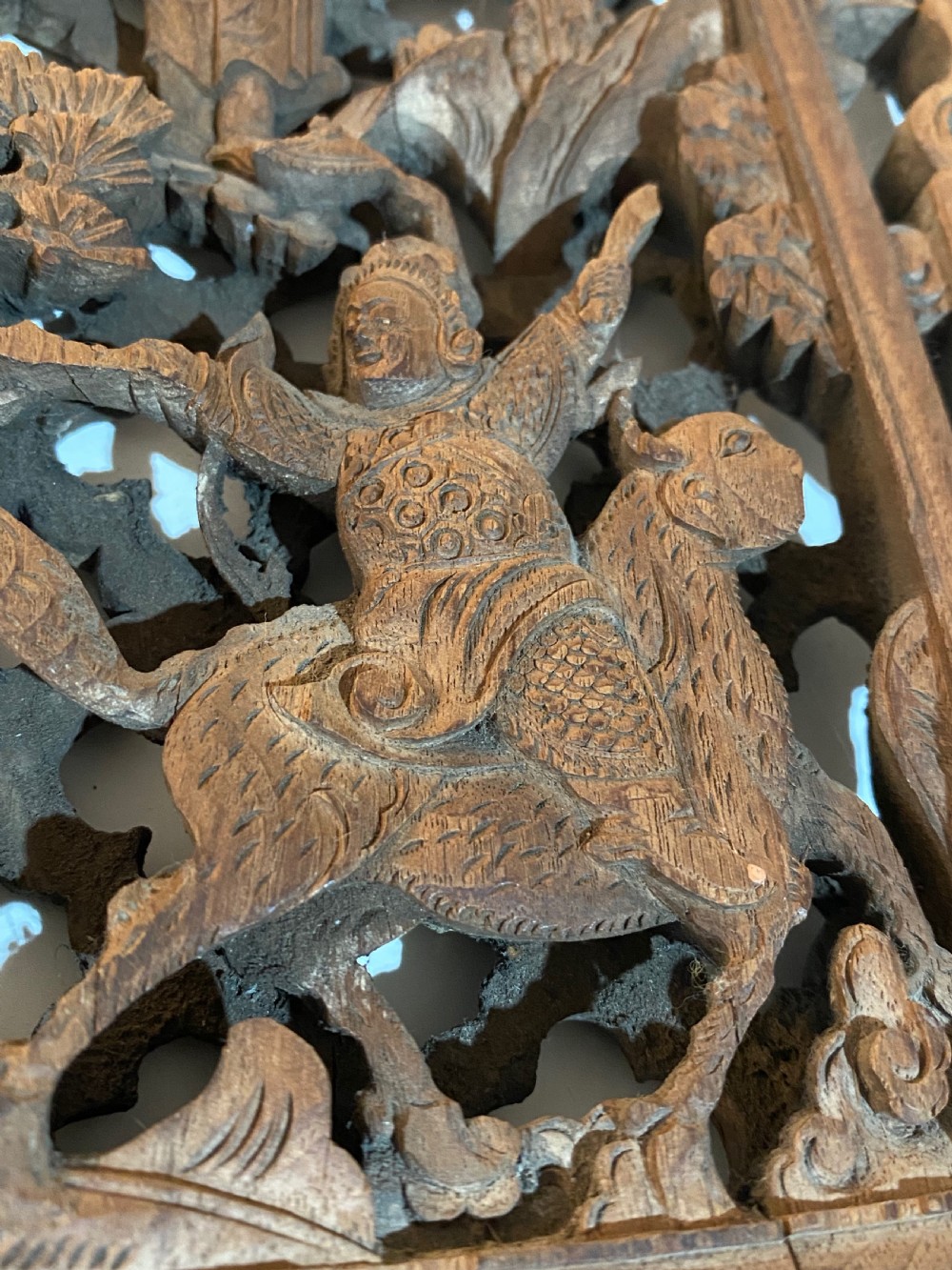 Chinese Carved Softwood Panels 19th Century View X