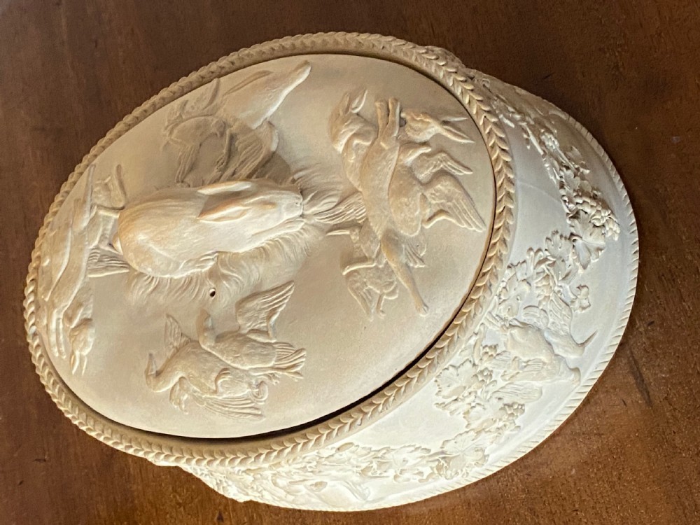 Wedgwood Caneware Game Pie Dish, ca 1890. View II