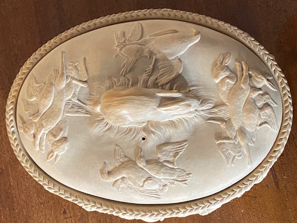 Wedgwood Caneware Game Pie Dish, ca 1890. View III
