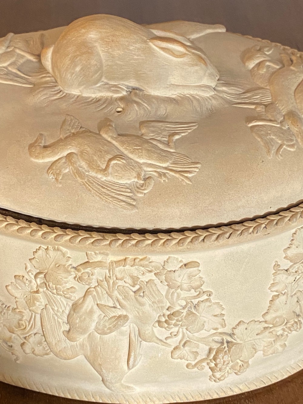 Wedgwood Caneware Game Pie Dish, ca 1890. View VII