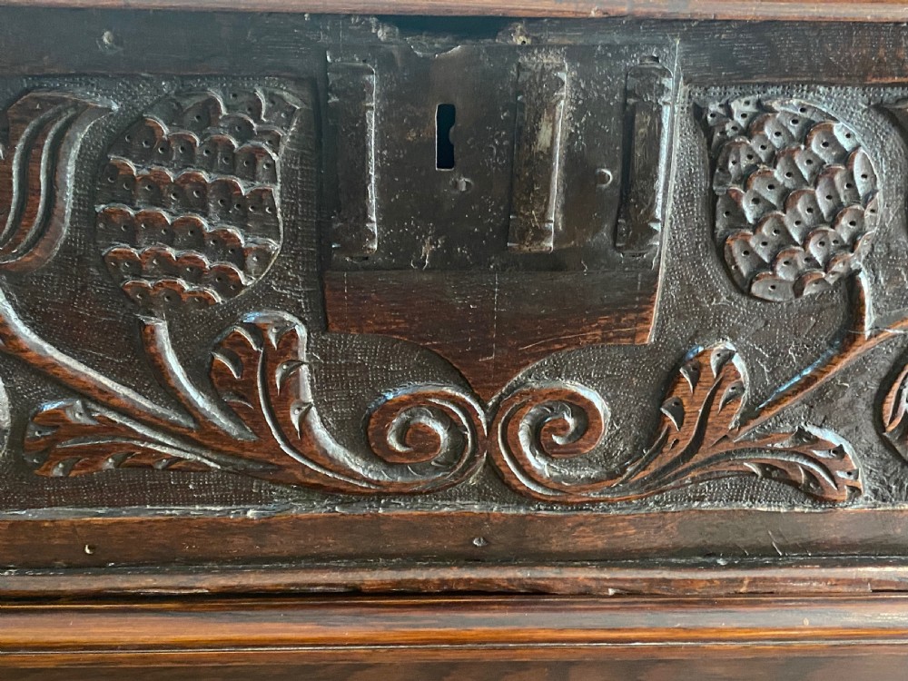 Jacobean Oak Box on Later Stand View VII