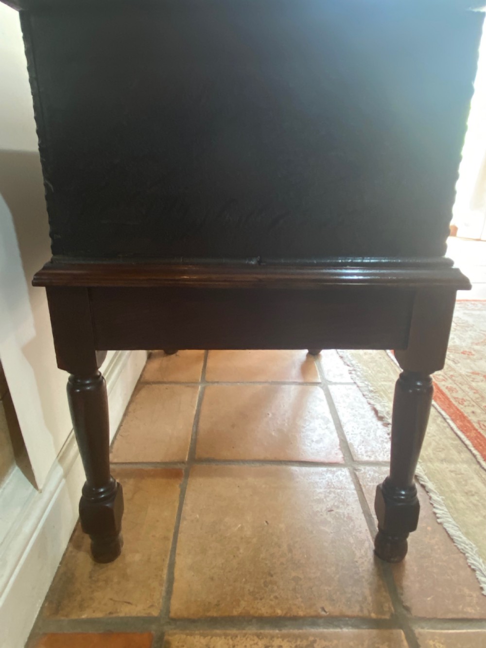 Jacobean Oak Box on Later Stand View VIII