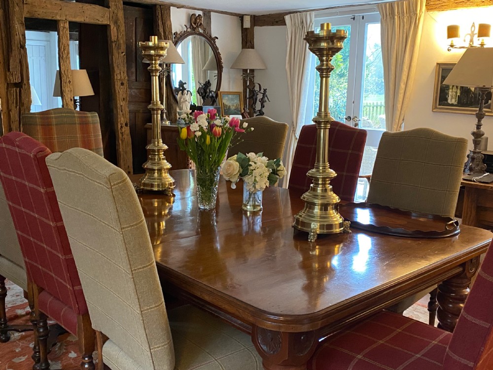 Pair of Brass Church Candlesticks View VI