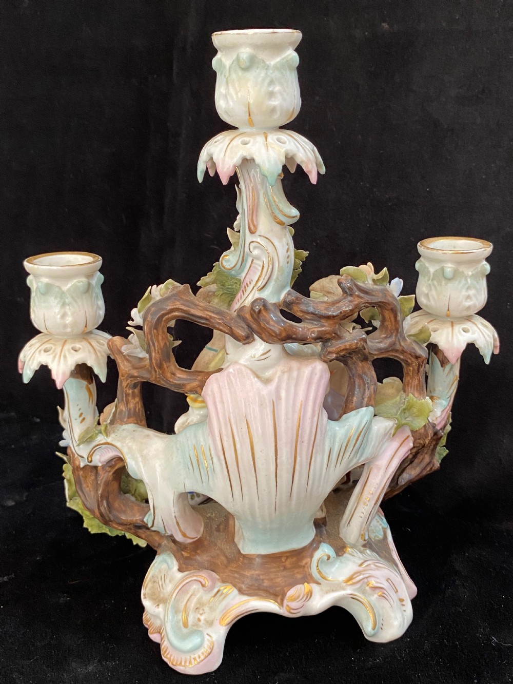 Pair of Sitzendorf Candelabra View V