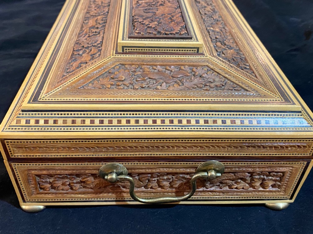 Anglo-Indian Sandalwood and Sadeti Work Box View XIX