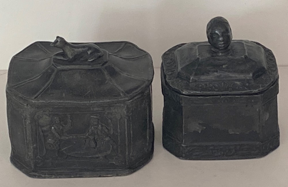 Pair of George II Lead Tobacco Boxes View II