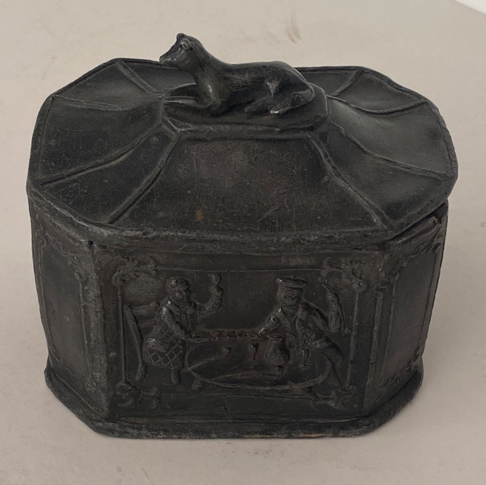 Pair of George II Lead Tobacco Boxes View III