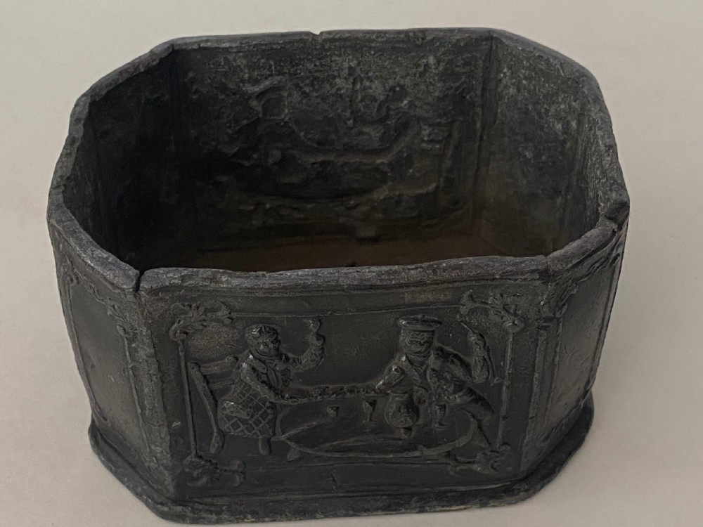 Pair of George II Lead Tobacco Boxes View VIII