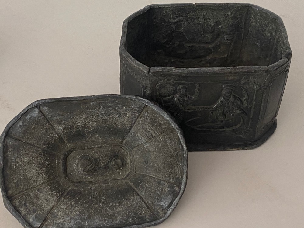 Pair of George II Lead Tobacco Boxes View IX