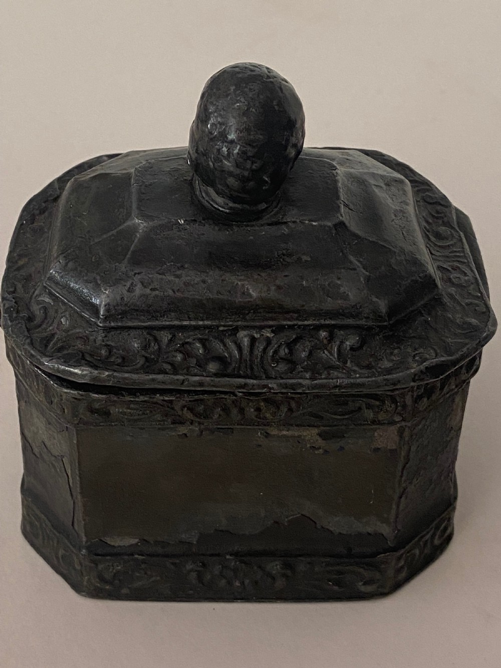 Pair of George II Lead Tobacco Boxes View X