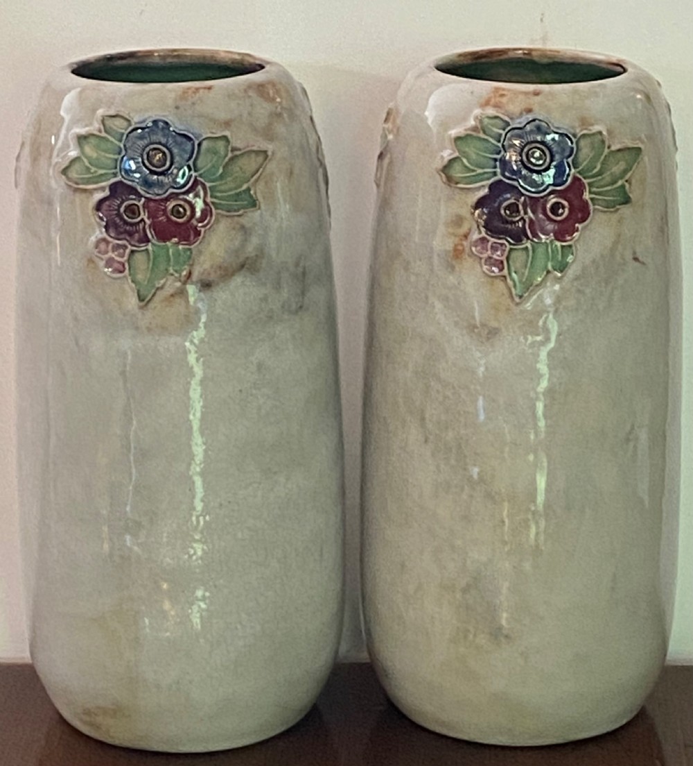Masonic Interest Royal Doulton Vases View III