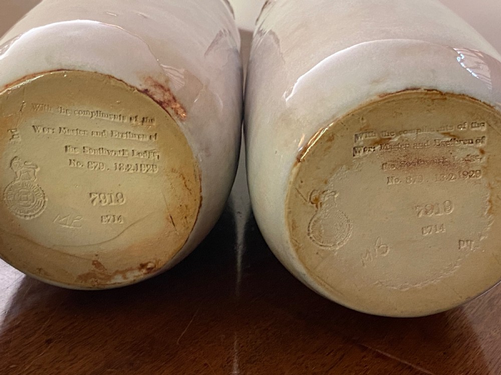 Masonic Interest Royal Doulton Vases View VII
