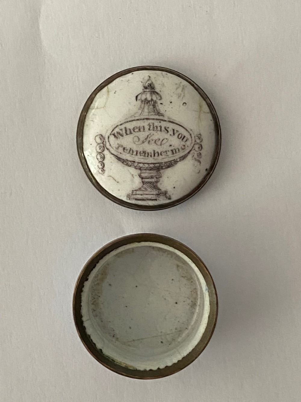 18th Century Staffordshire Pill Box View VI