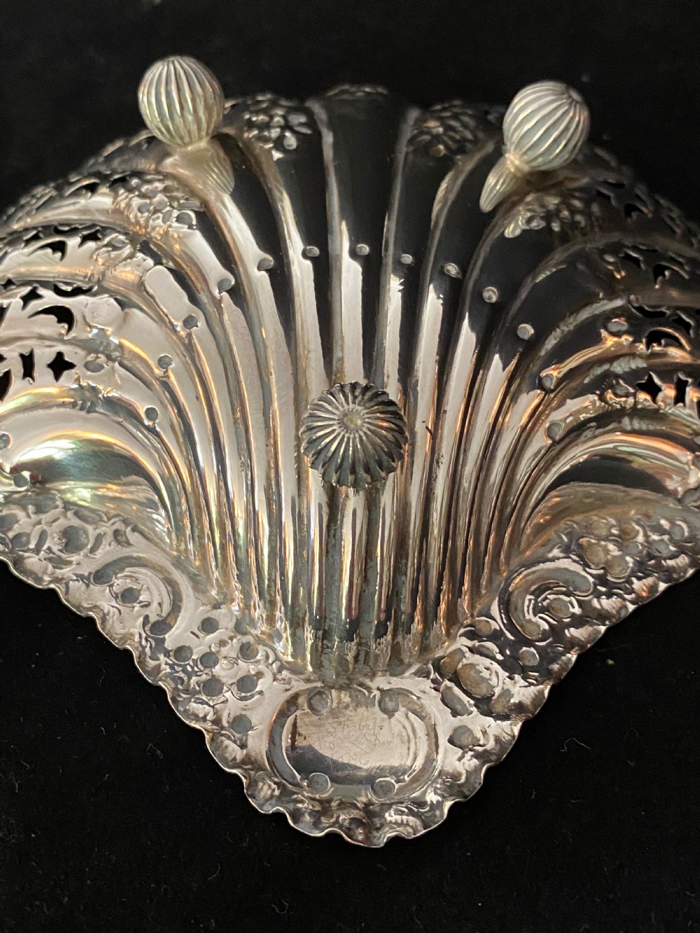 Pair of 19th Century Silver Bon-Bon Dishes View VI