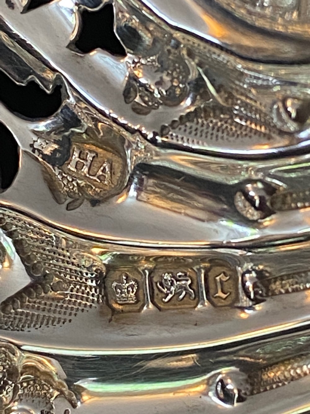 Pair of 19th Century Silver Bon-Bon Dishes View IX