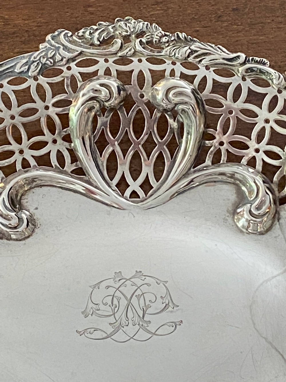 Silver Basket London 1898 by William Comyns View V