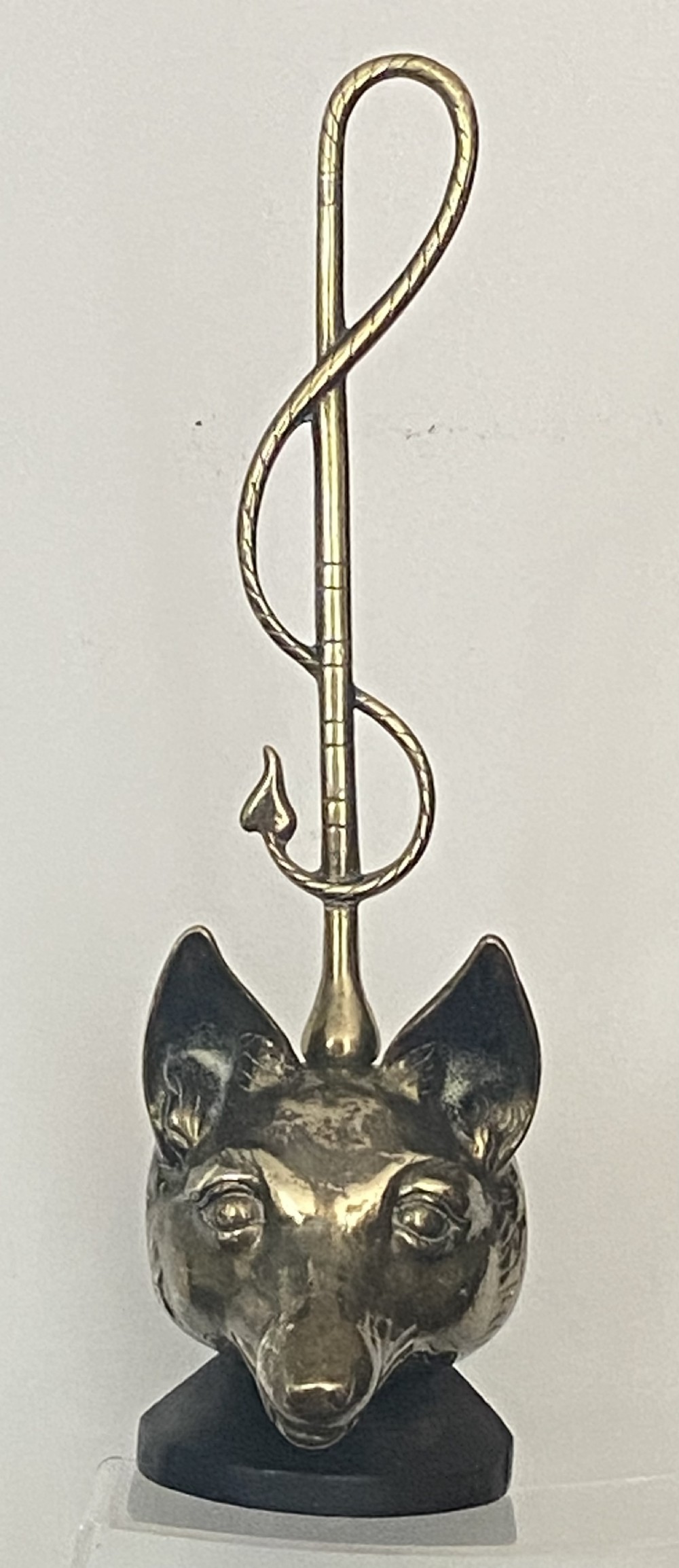 Brass Fox Masks Doorstop