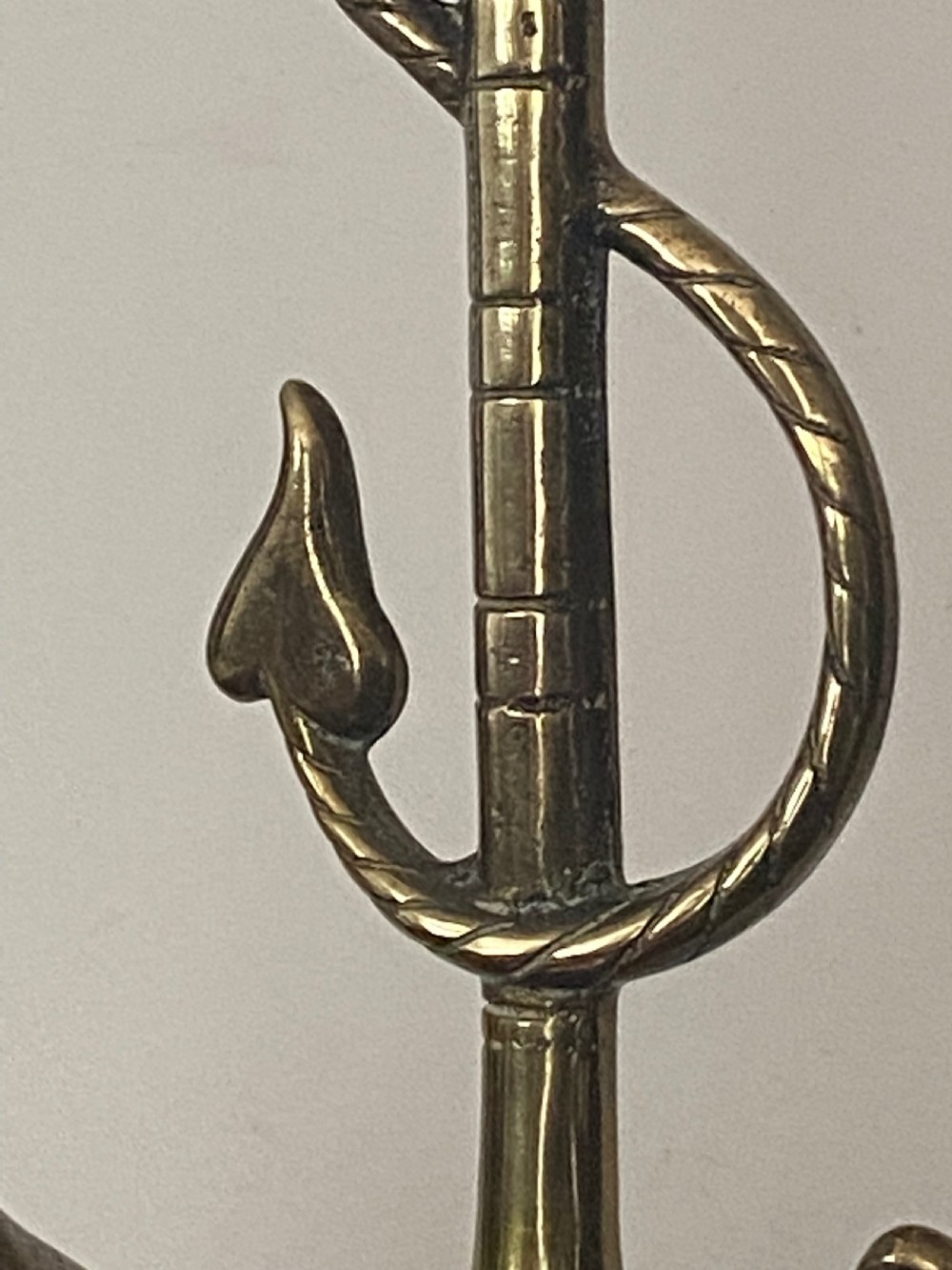 Brass Fox Masks Doorstop View II