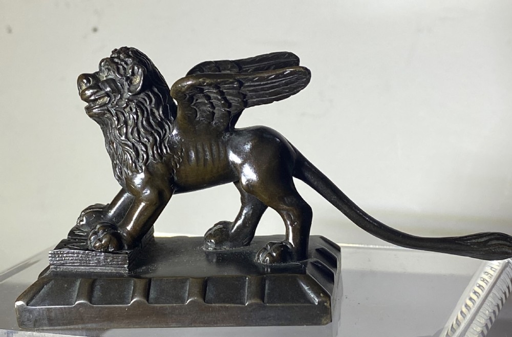 Grand Tour Bronze Winged Lion of Venice