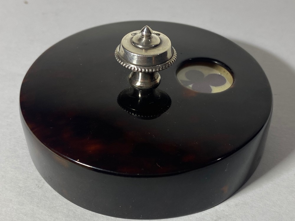 Tortoiseshell and Stirling silver Trump Marker View II