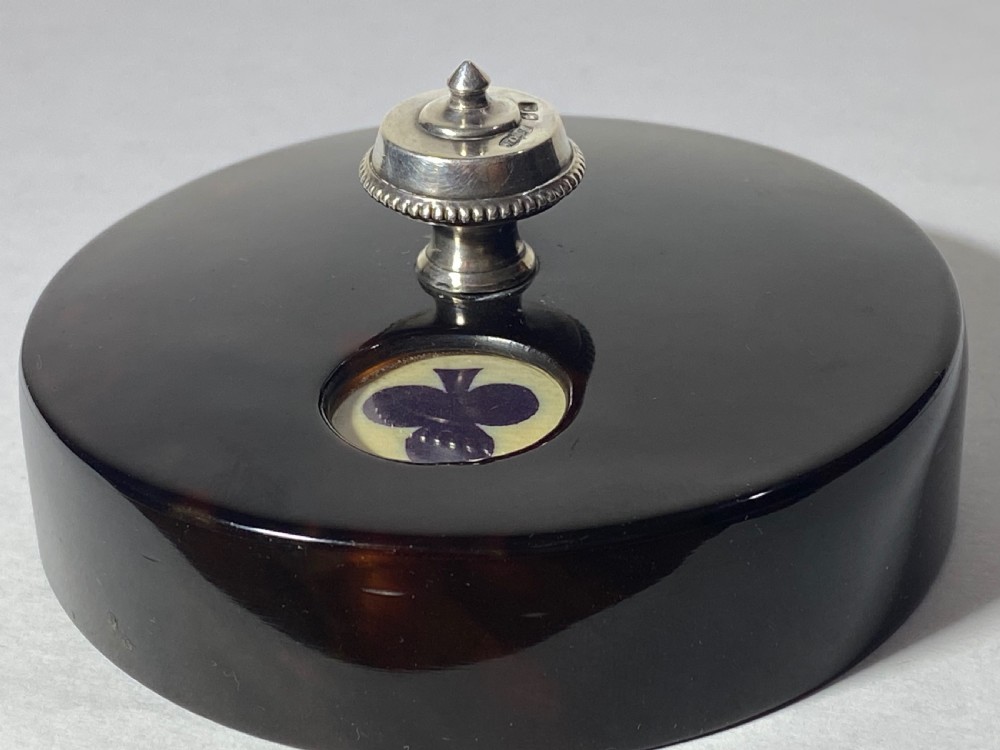 Tortoiseshell and Stirling silver Trump Marker
