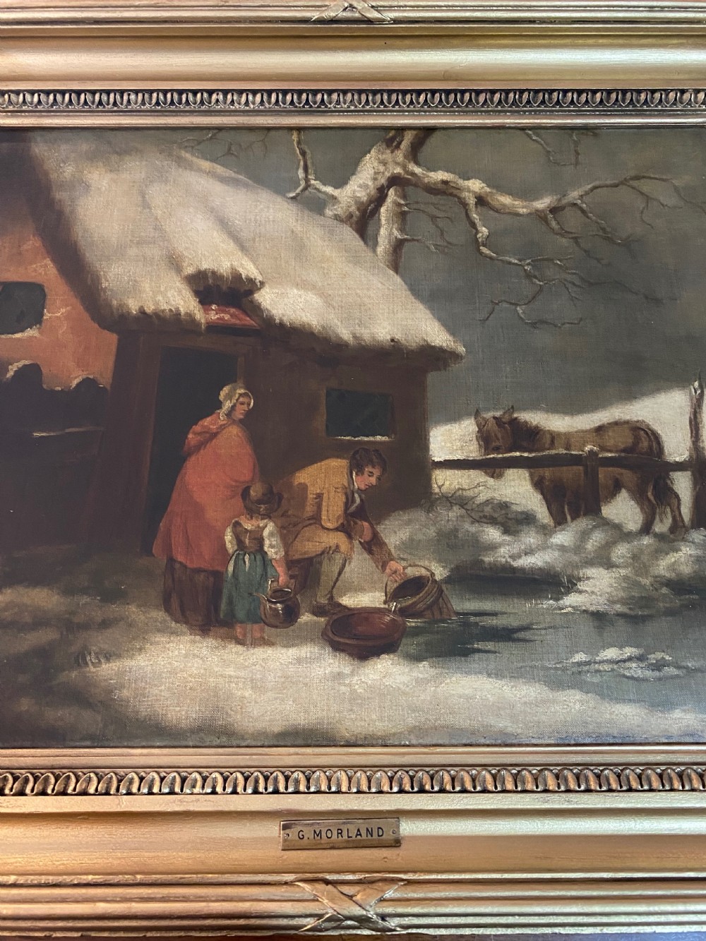 After George Morland (1763-1804)  18th Century Oil on Canvas View X