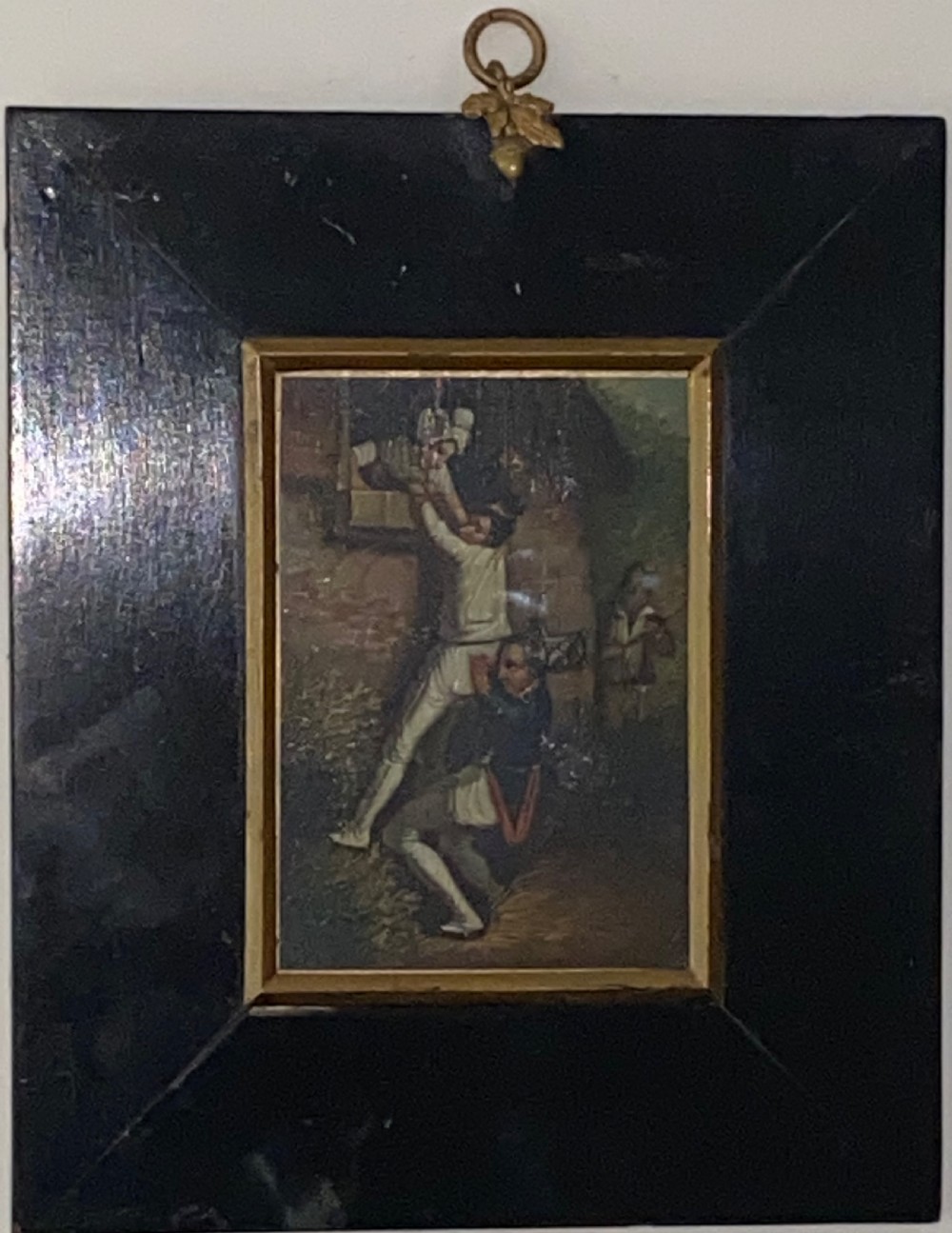 Miniature Oil on Tin Circa 1830