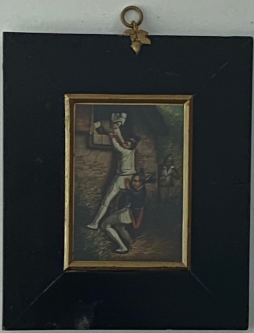 Miniature Oil on Tin Circa 1830 View II