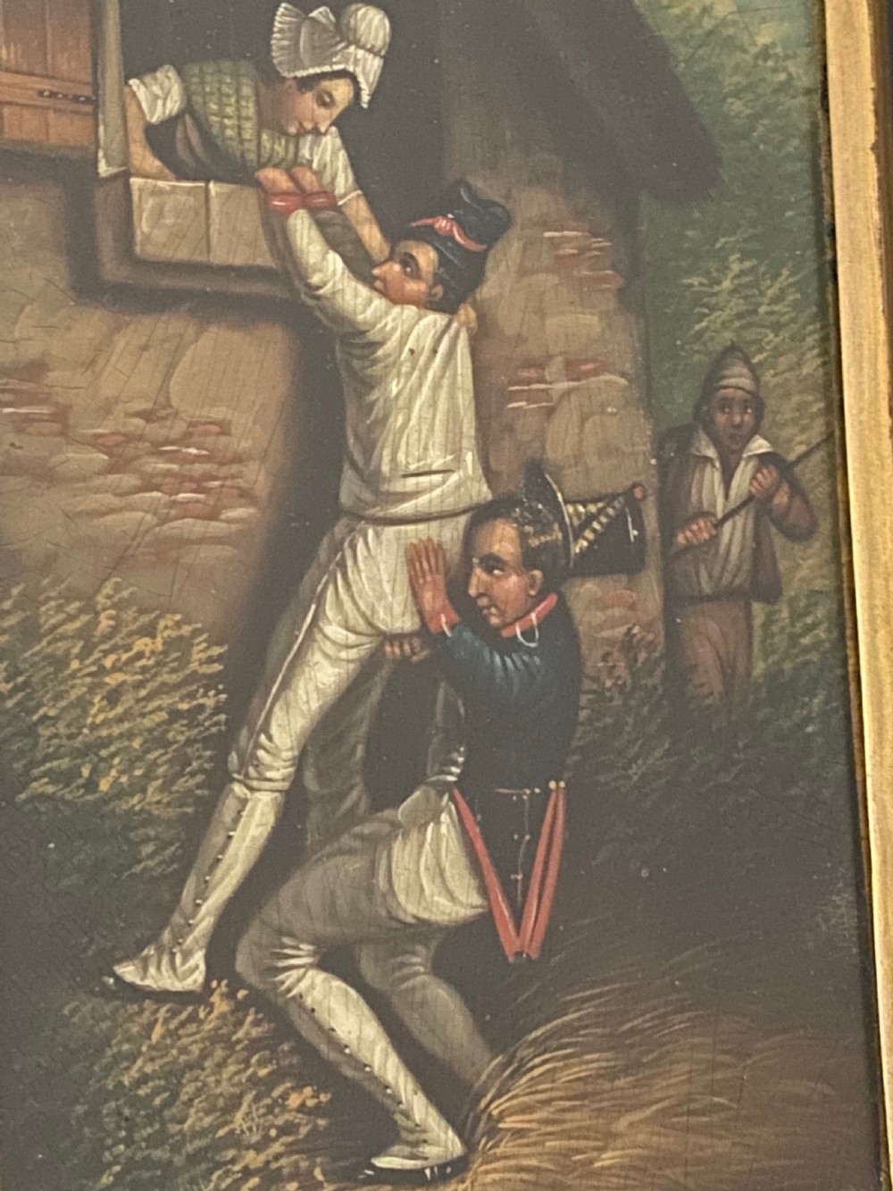 Miniature Oil on Tin Circa 1830 View V