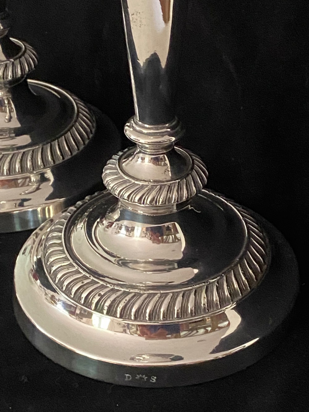 Silver Plated Candlesticks late 19th Century View IV
