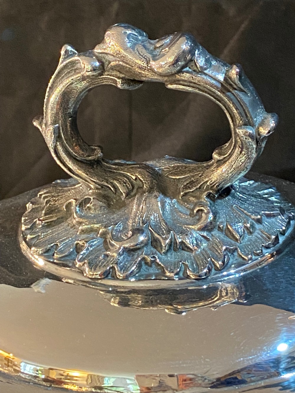 Silver Plated Tureen of Large Proportions  View II