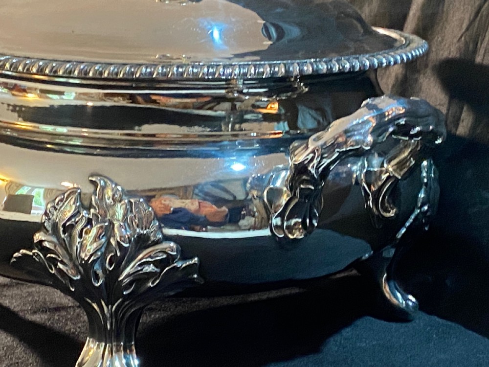 Silver Plated Tureen of Large Proportions  View IV